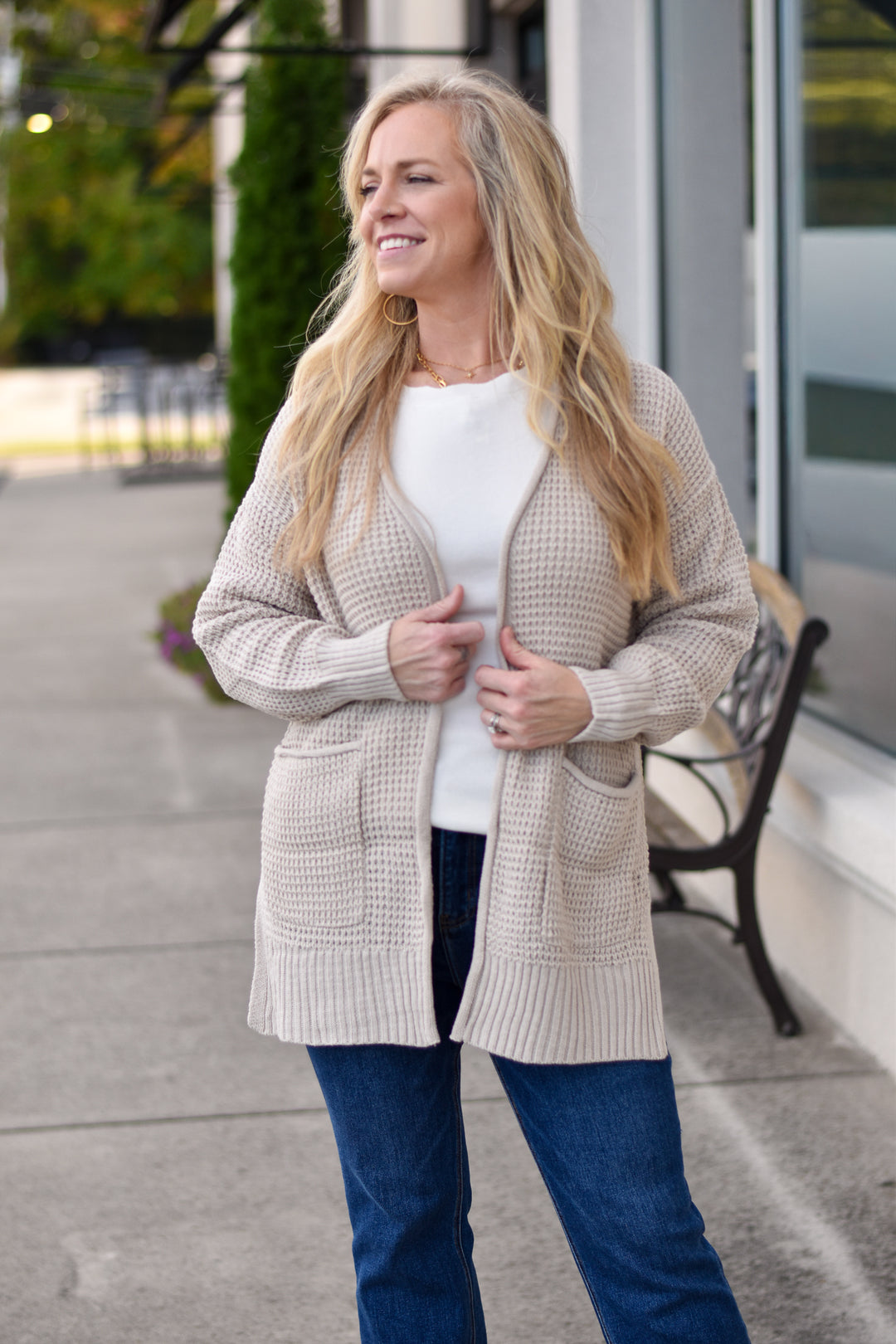 Cozy Waffle Knit Cardigan