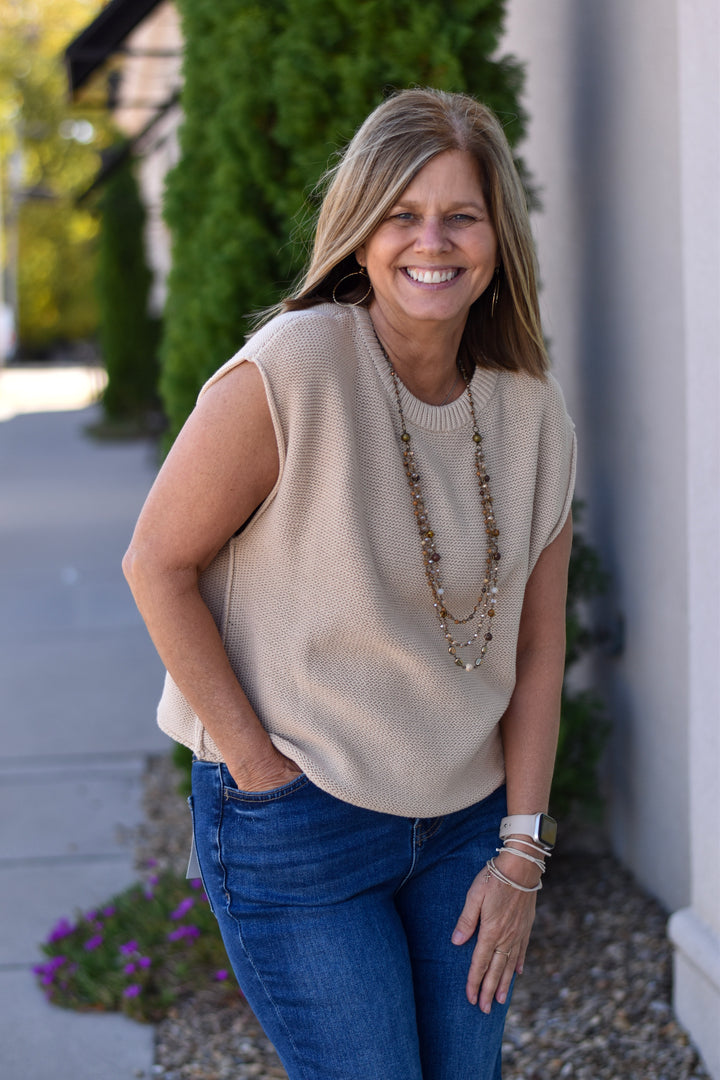 Everyday Edit Relaxed Cotton Sweater Vest