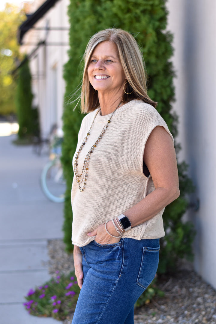 Everyday Edit Relaxed Cotton Sweater Vest