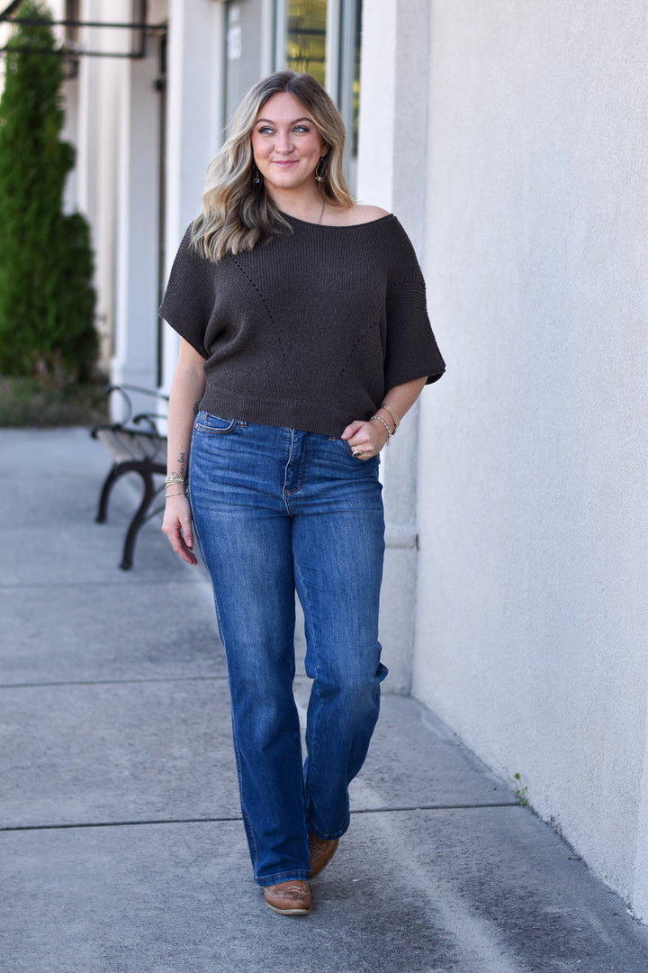 Ember Drift Sweater Top