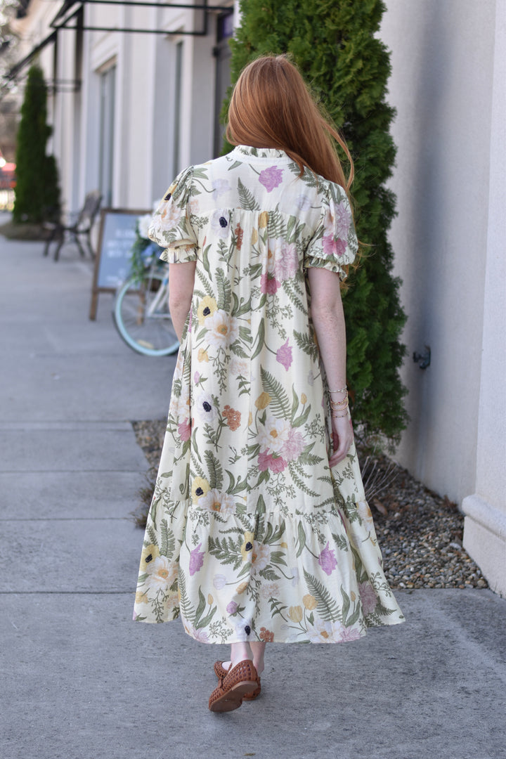 Umgee Wildflower Lace Midi Dress