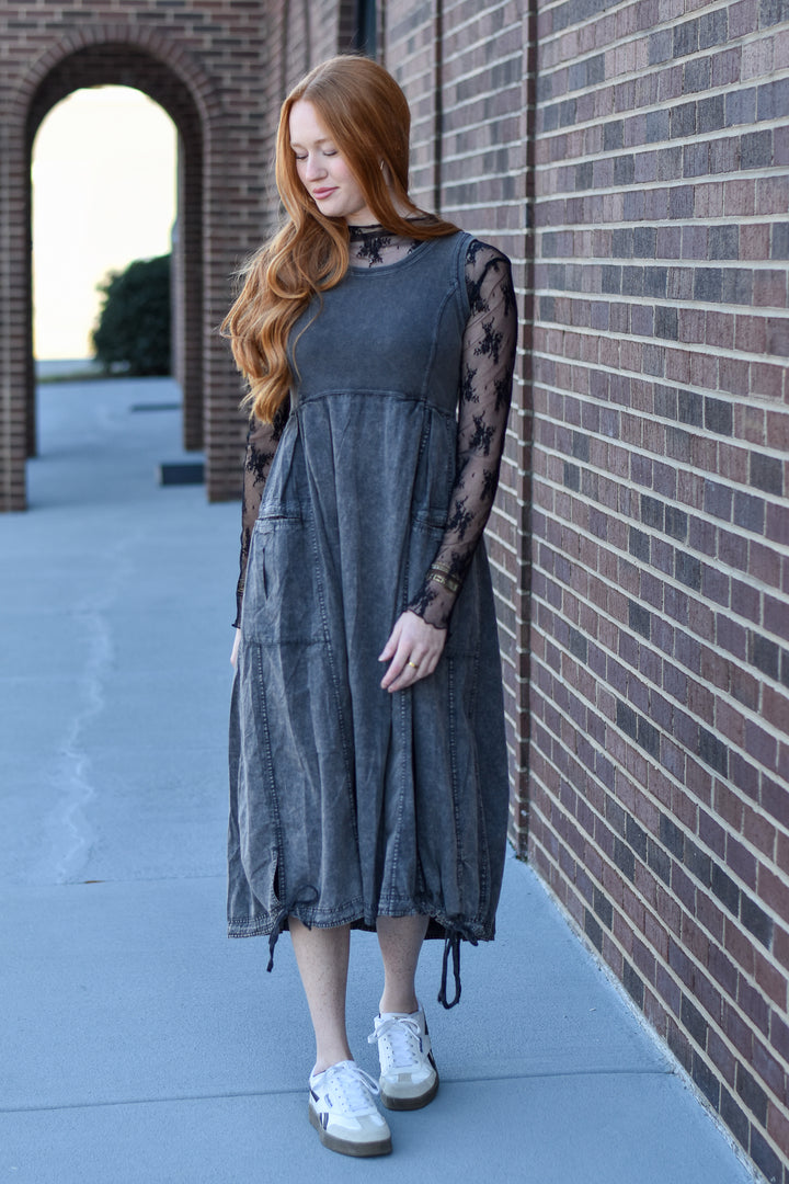 Mineral Drift Cargo Maxi Dress