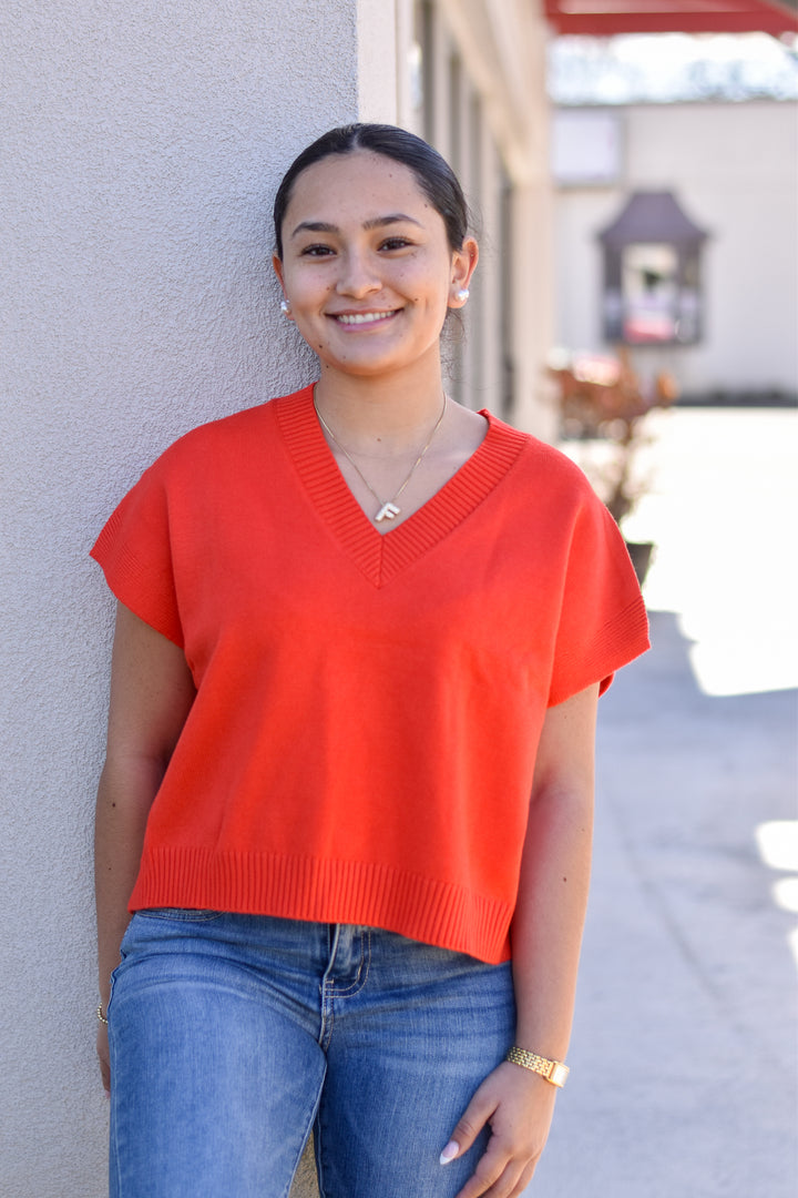Sweetheart V-Neck Sweater