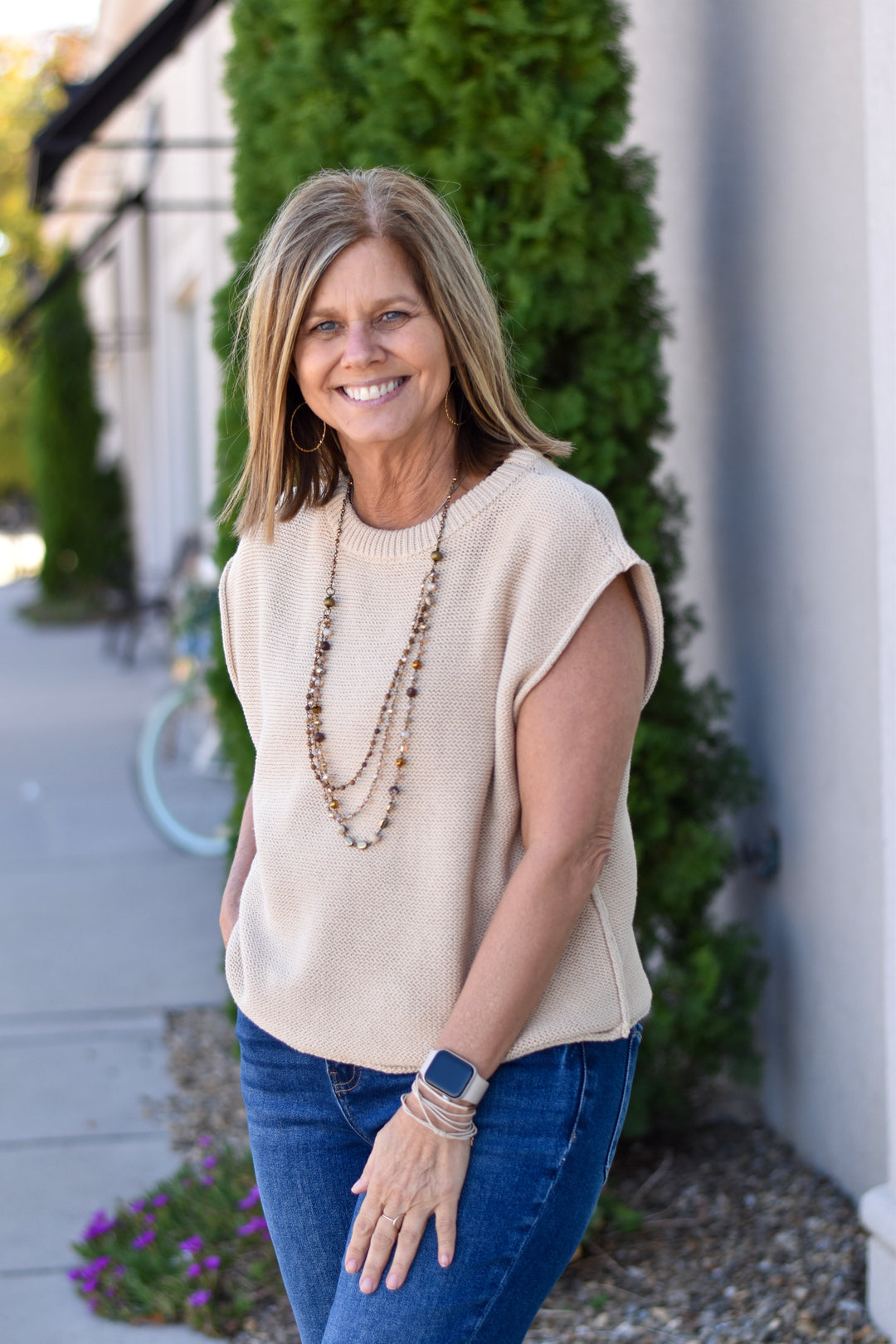 Everyday Edit Relaxed Cotton Sweater Vest