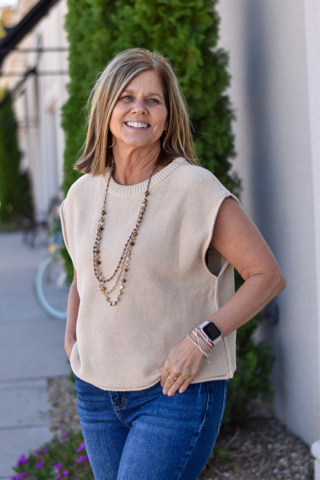 Everyday Edit Relaxed Cotton Sweater Vest