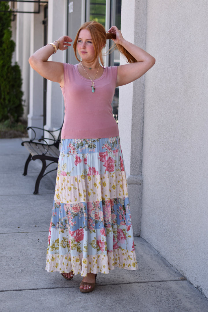 Rose Garden Tiered Skirt