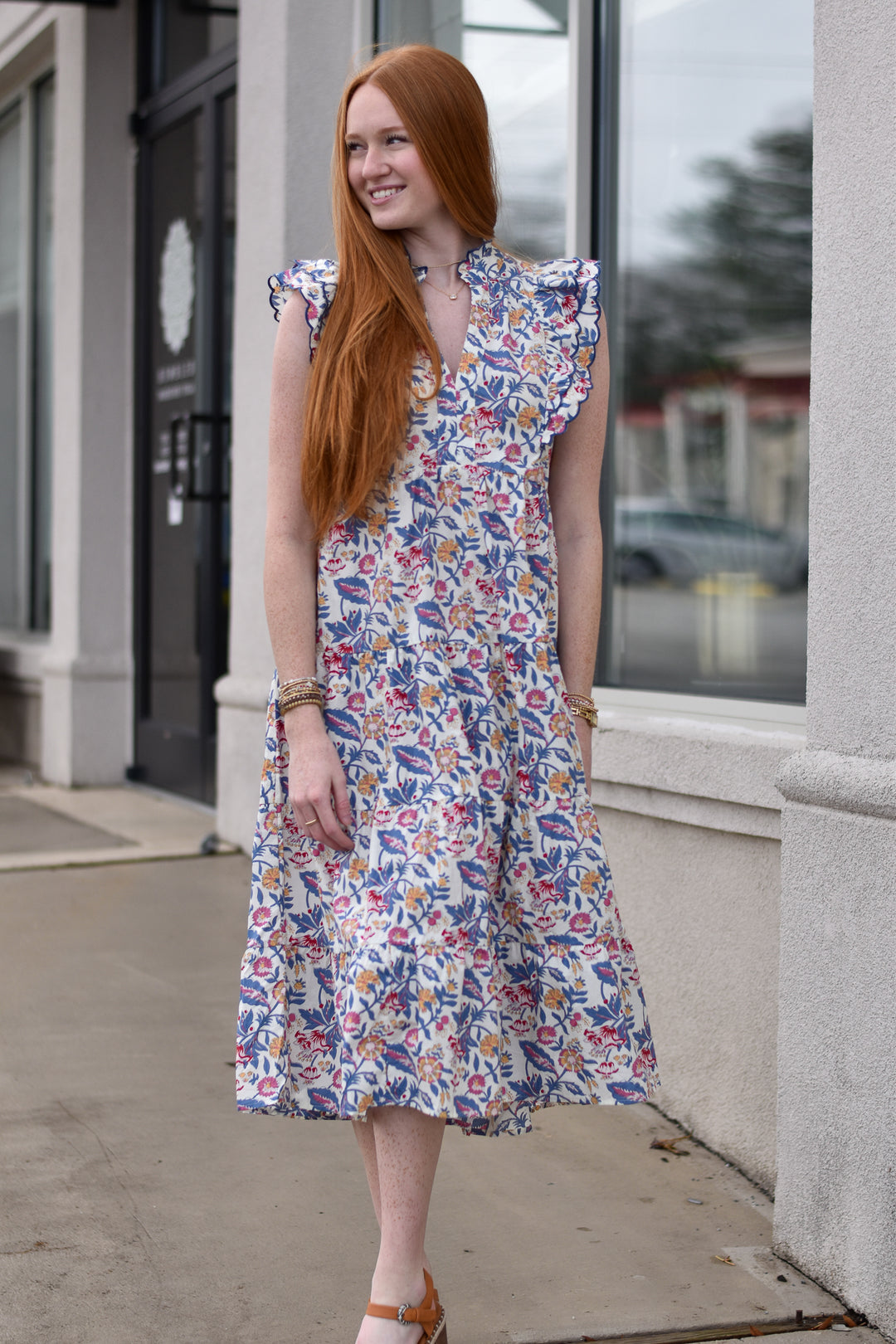 Floral Garden Tiered Dress