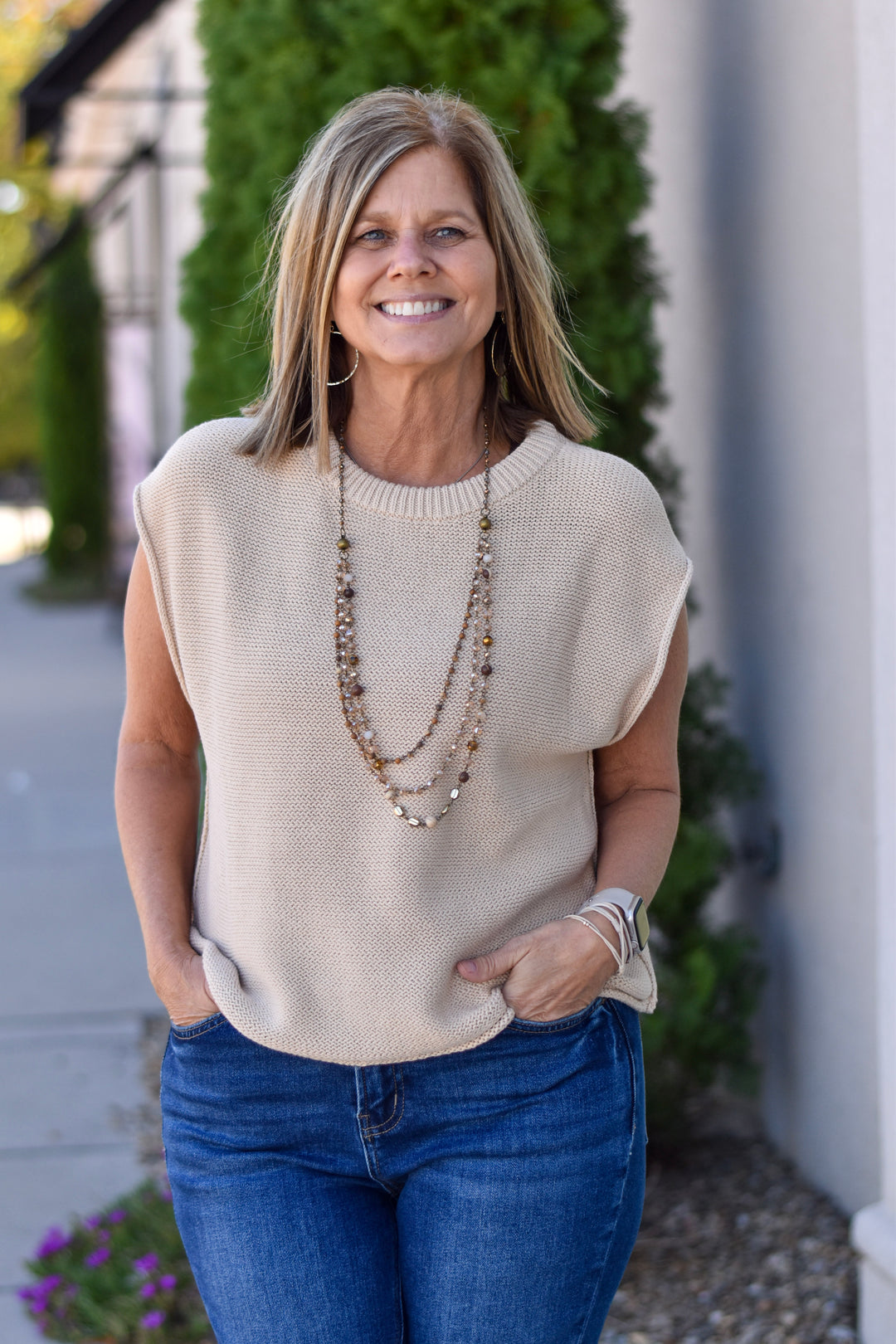 Everyday Edit Relaxed Cotton Sweater Vest