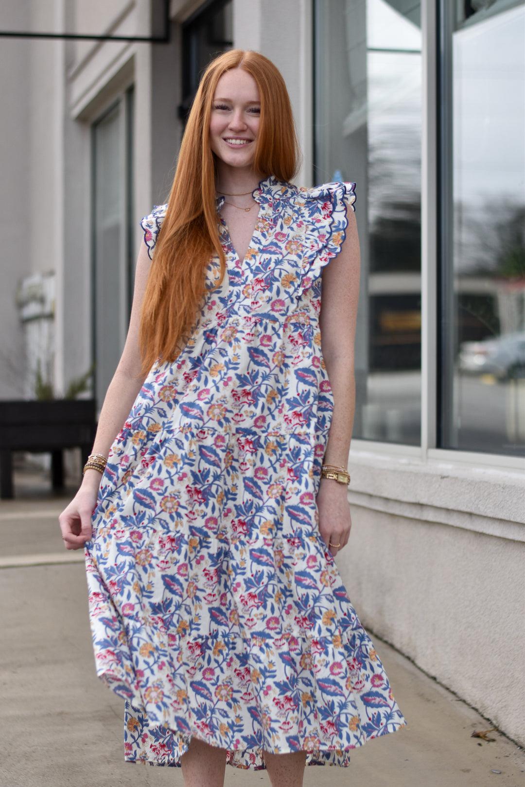 Floral Garden Tiered Dress