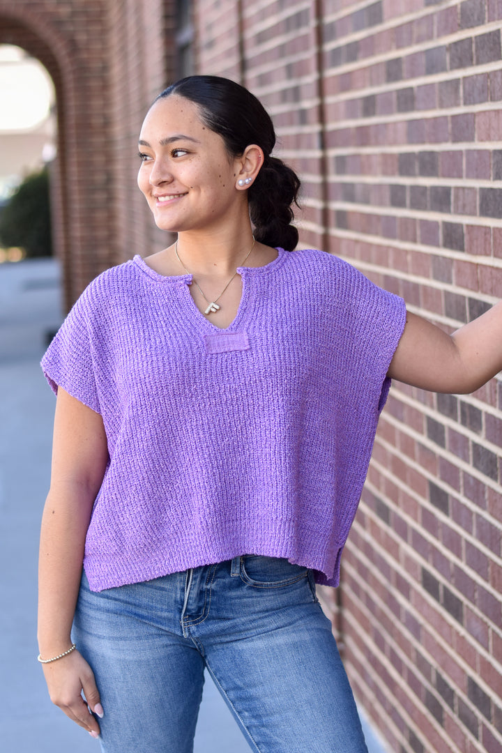 Lilac Breeze Boho Sweater