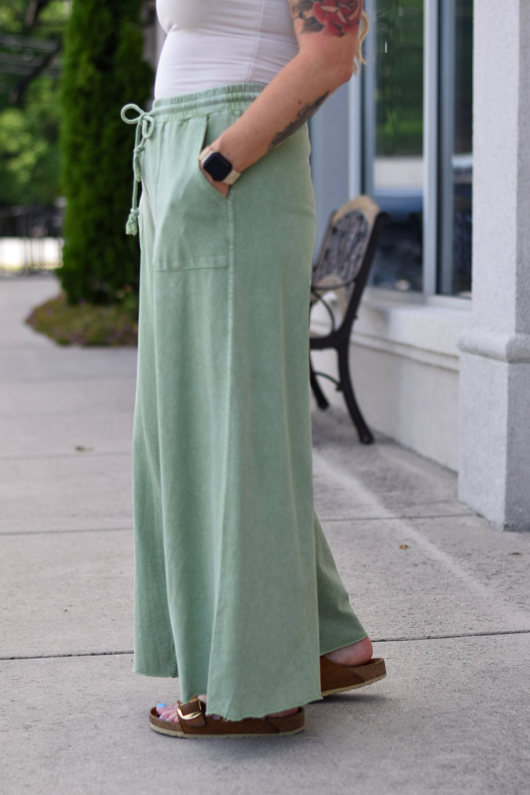 Easel Washed Terry Pants