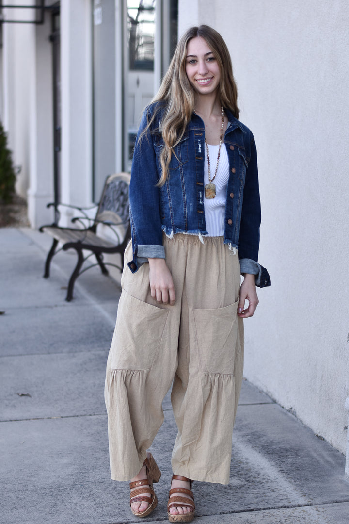 Shobu Mineral Washed Wide Leg Pants