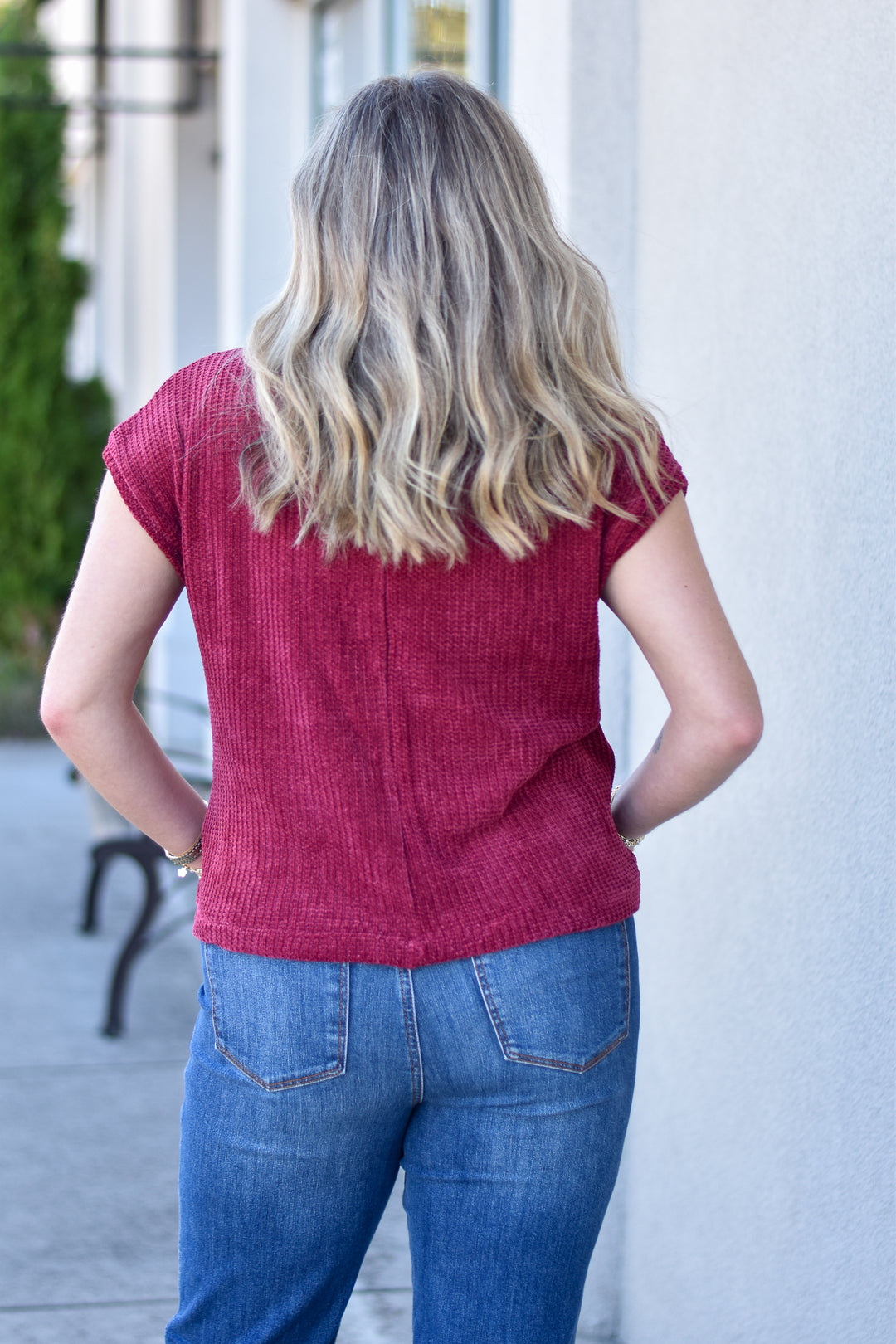 Chenille Waffle Sweater