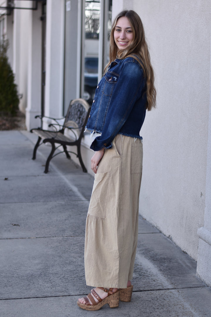 Shobu Mineral Washed Wide Leg Pants