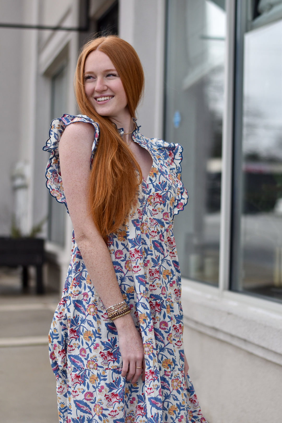 Floral Garden Tiered Dress