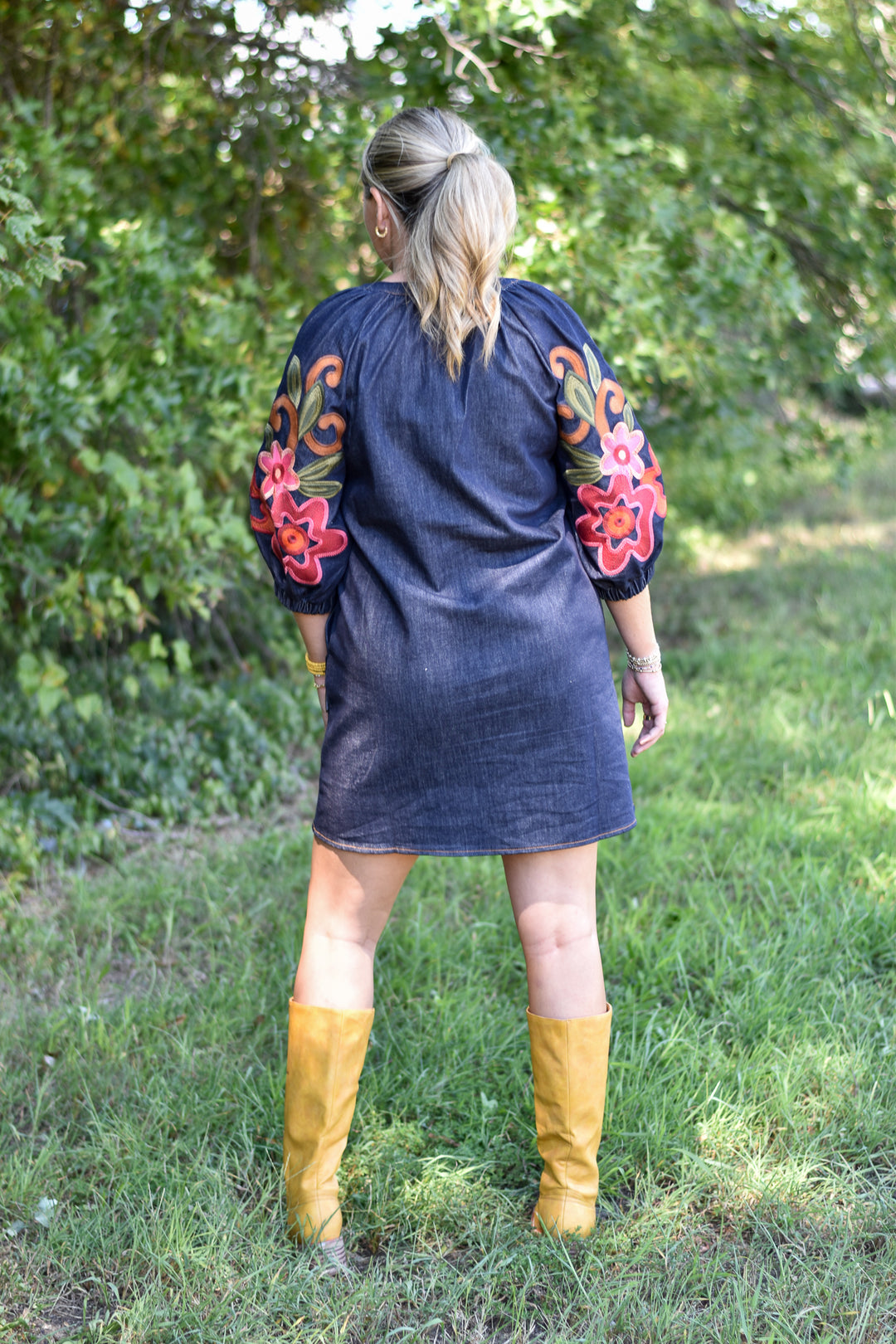 THML Indigo Wildflower Dress