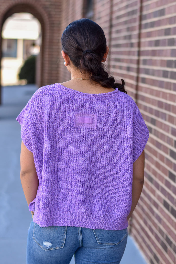 Lilac Breeze Boho Sweater