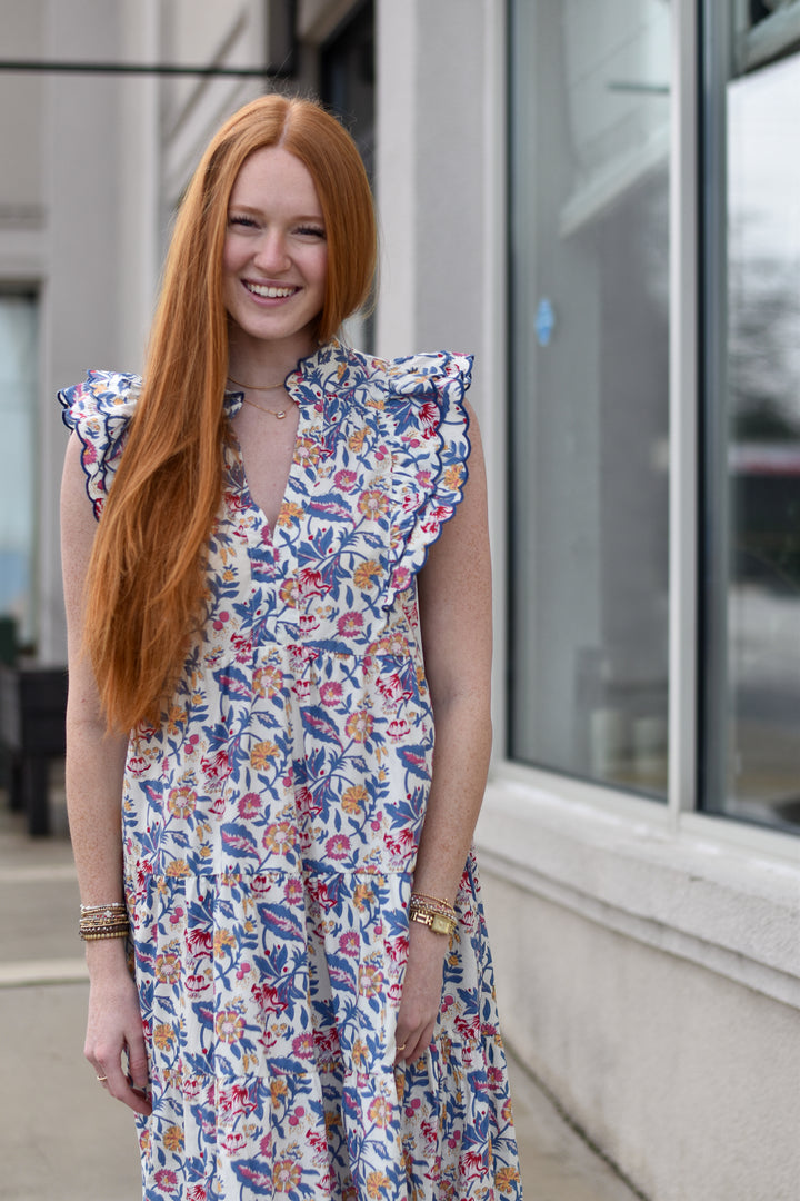 Floral Garden Tiered Dress