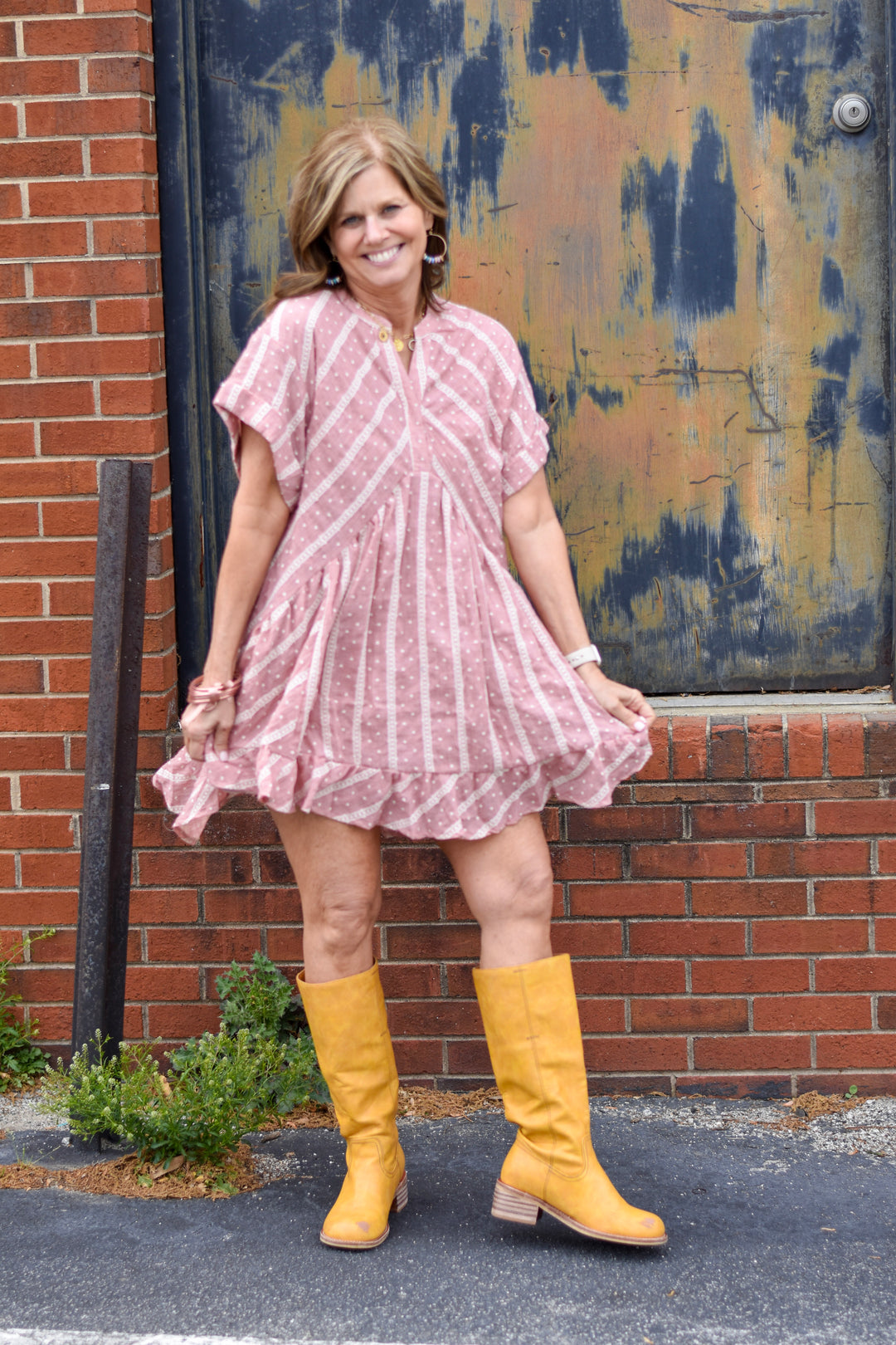 Free Spirit Dobby Mini Dress