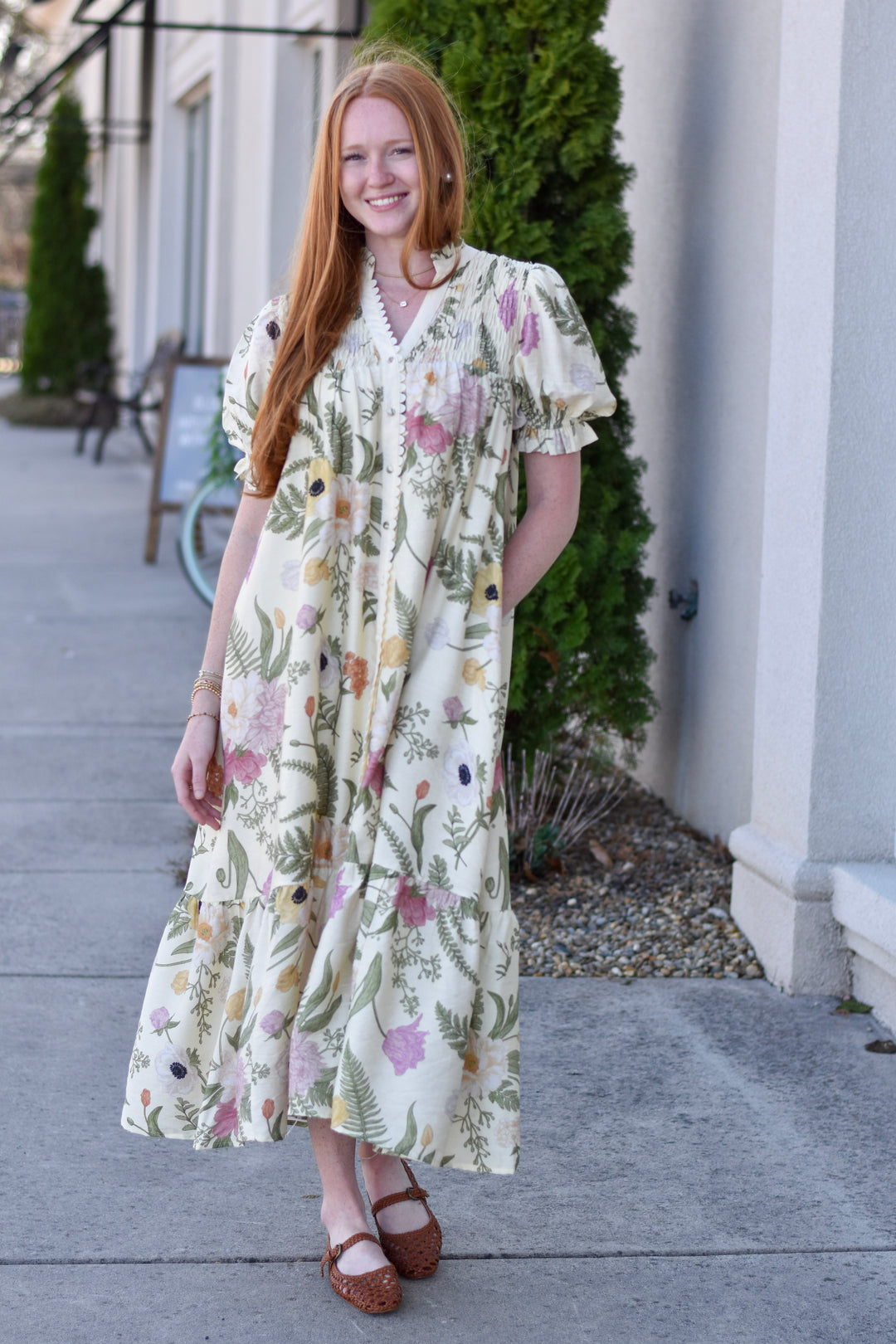 Umgee Wildflower Lace Midi Dress