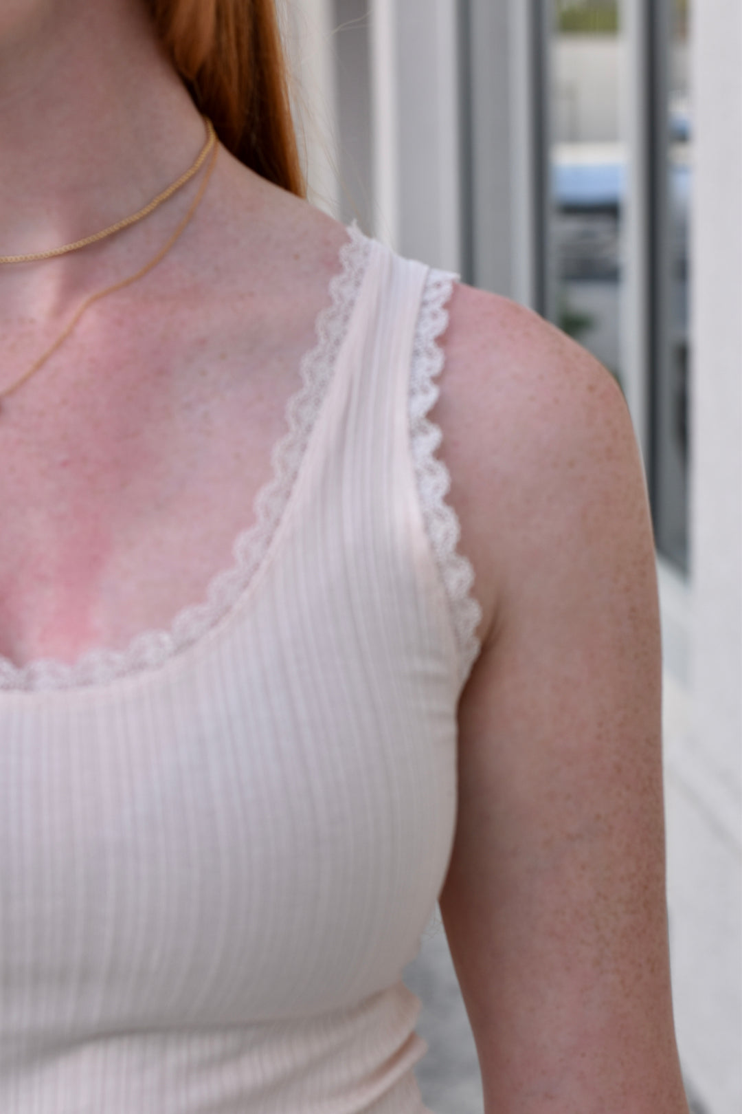 Lace & Layer Rib Tank
