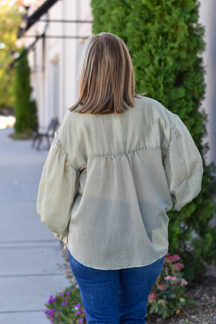 Fate Puff Sleeve Button Shirt