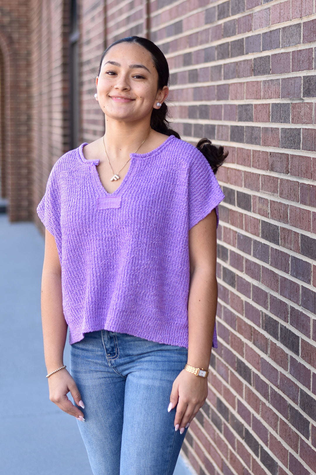 Lilac Breeze Boho Sweater