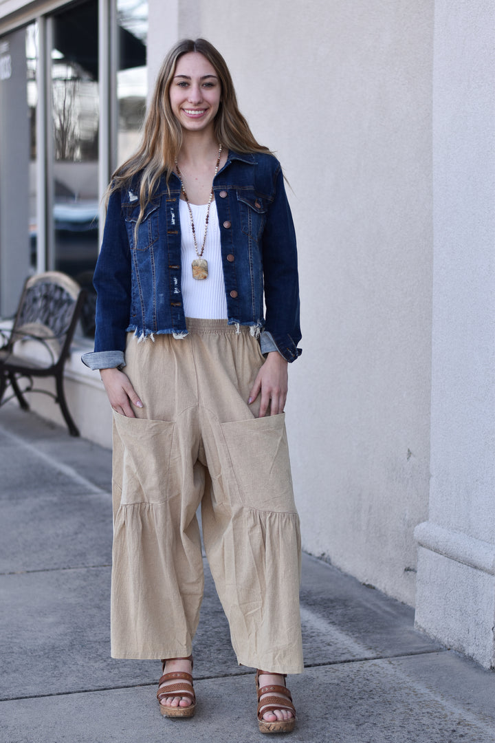 Shobu Mineral Washed Wide Leg Pants