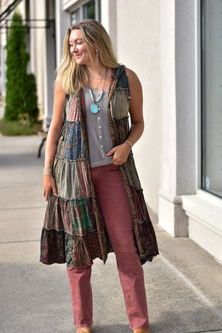 Wanderlust Patchwork Maxi Duster