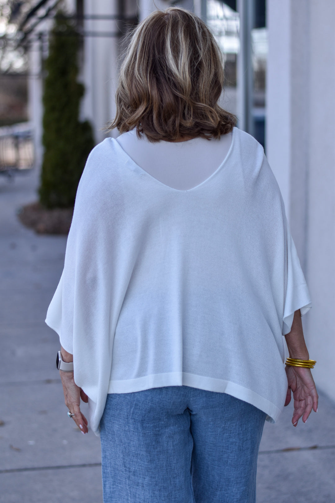 Tempo Paris Knit Poncho Top