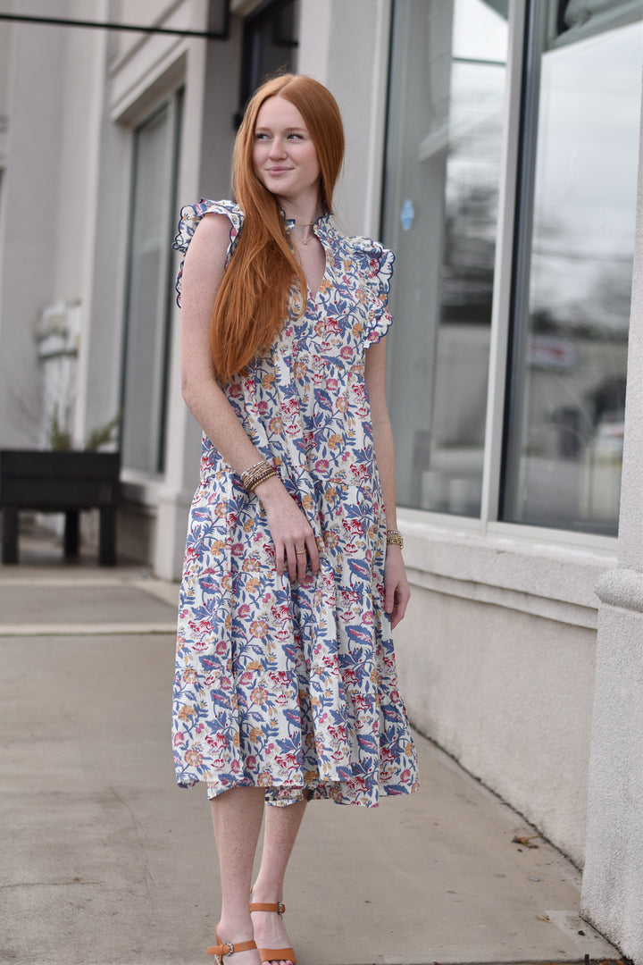 Floral Garden Tiered Dress