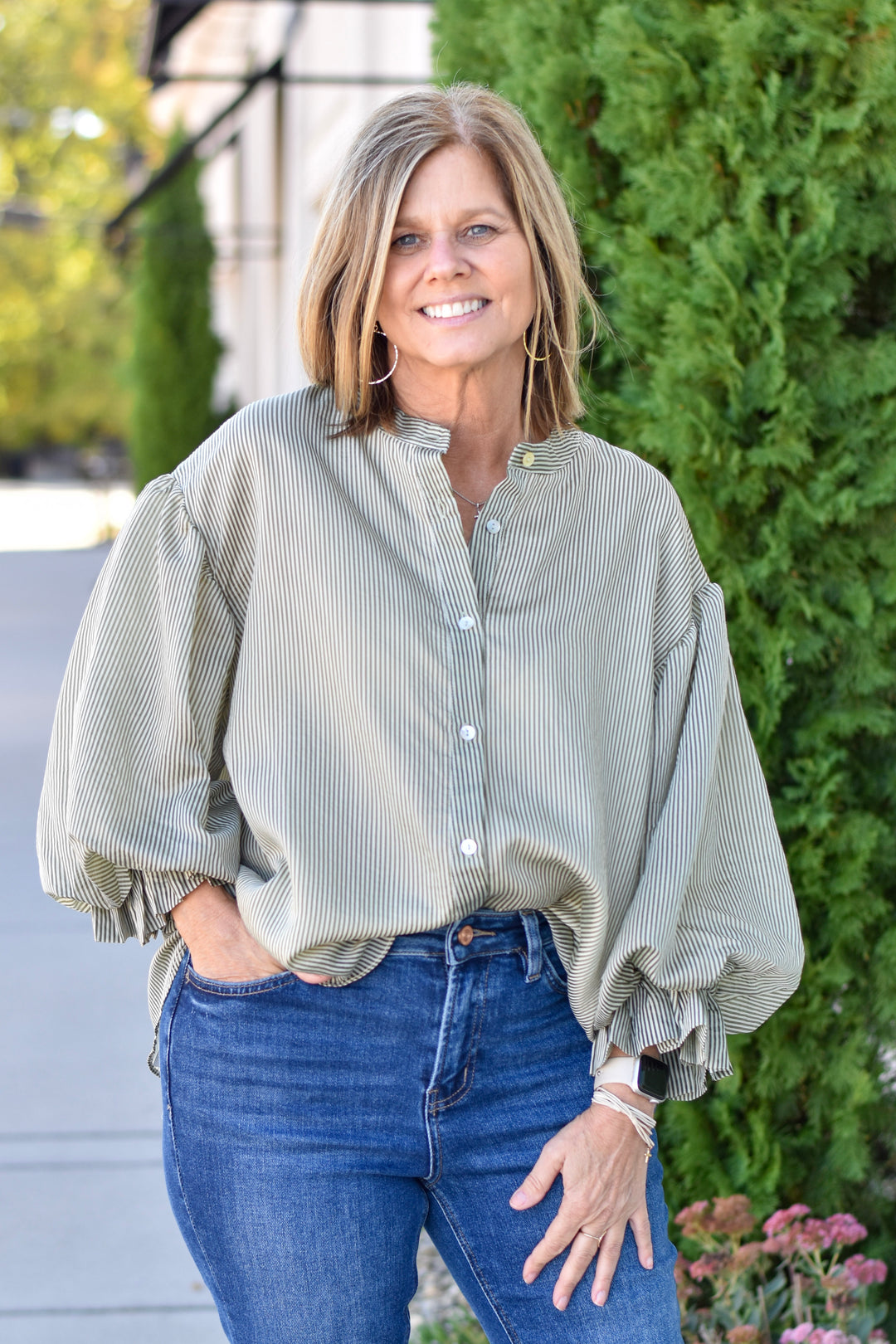 Fate Puff Sleeve Button Shirt