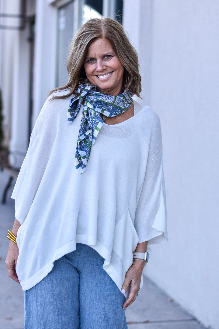 Tempo Paris Knit Poncho Top
