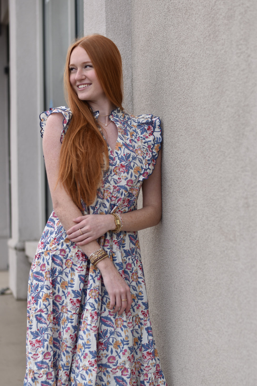 Floral Garden Tiered Dress