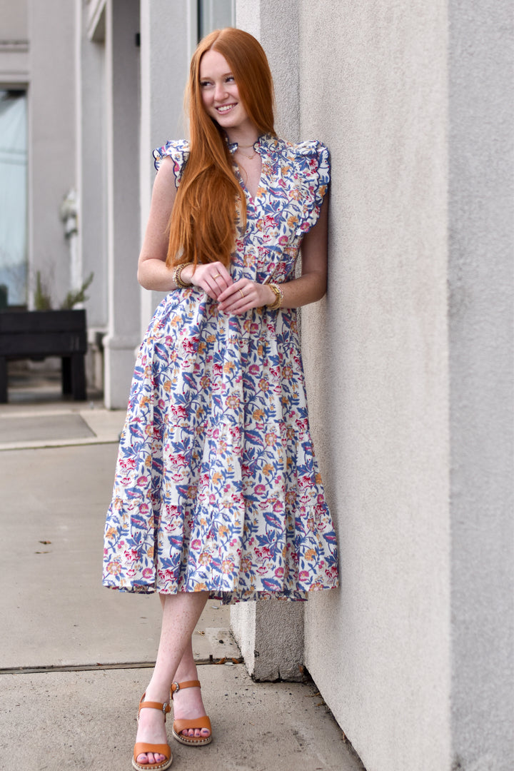 Floral Garden Tiered Dress