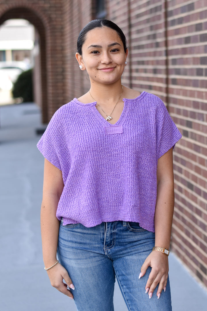 Lilac Breeze Boho Sweater