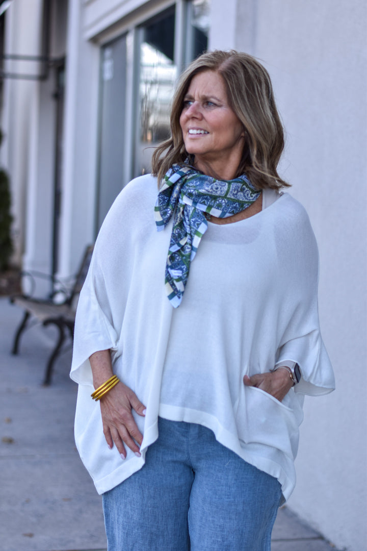 Everyday Paisley Print Square Scarf
