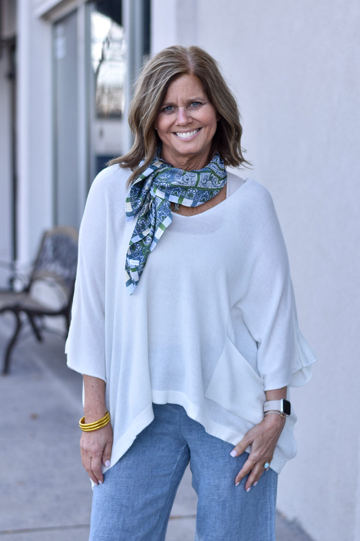 Tempo Paris Knit Poncho Top