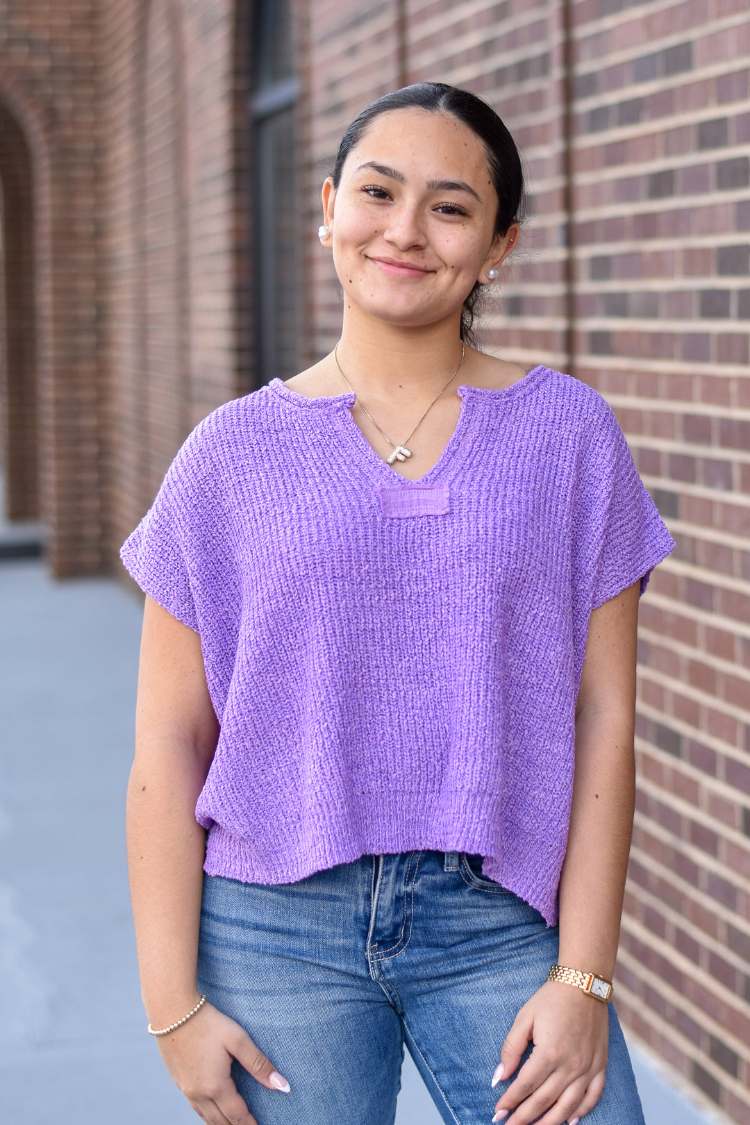 Lilac Breeze Boho Sweater