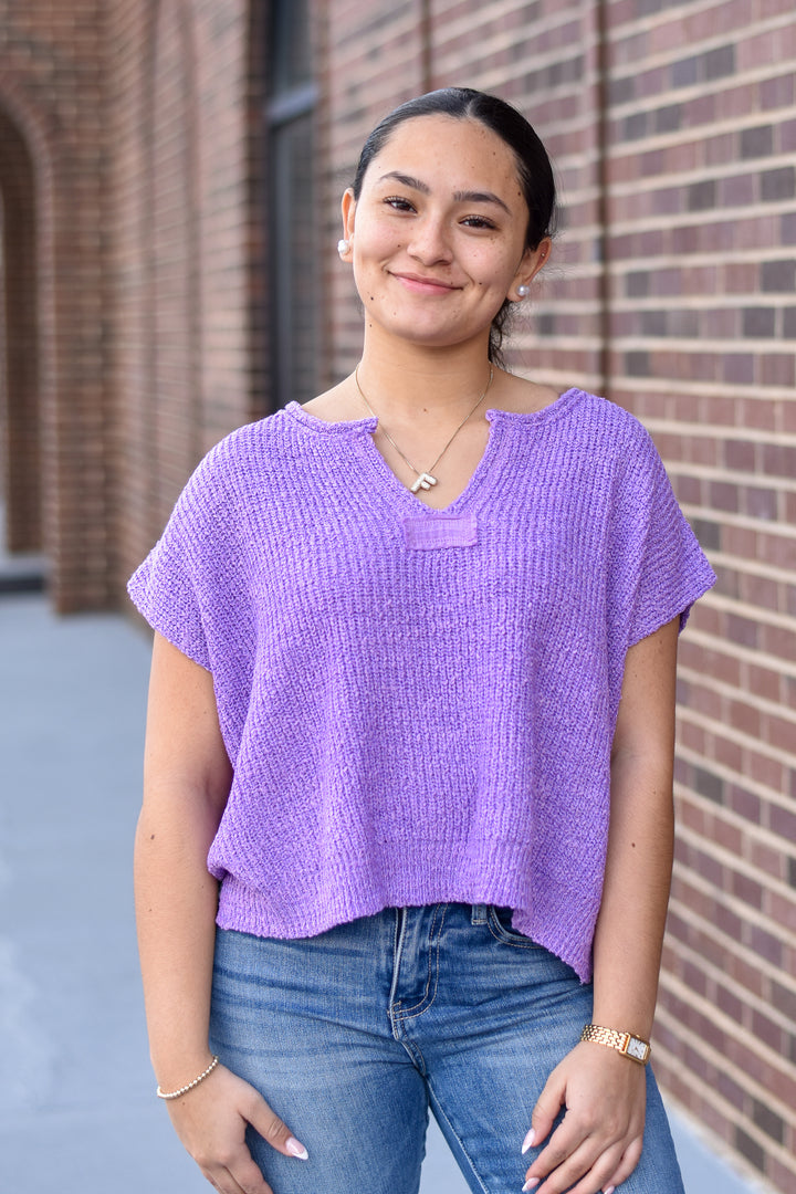Lilac Breeze Boho Sweater
