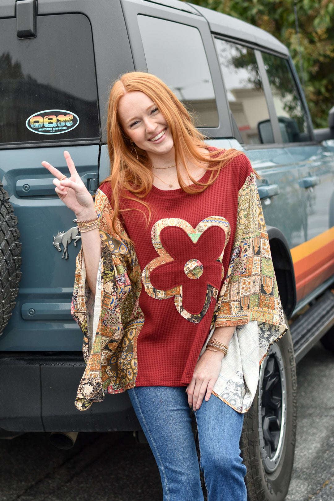 Free Spirit Floral Patchwork Top