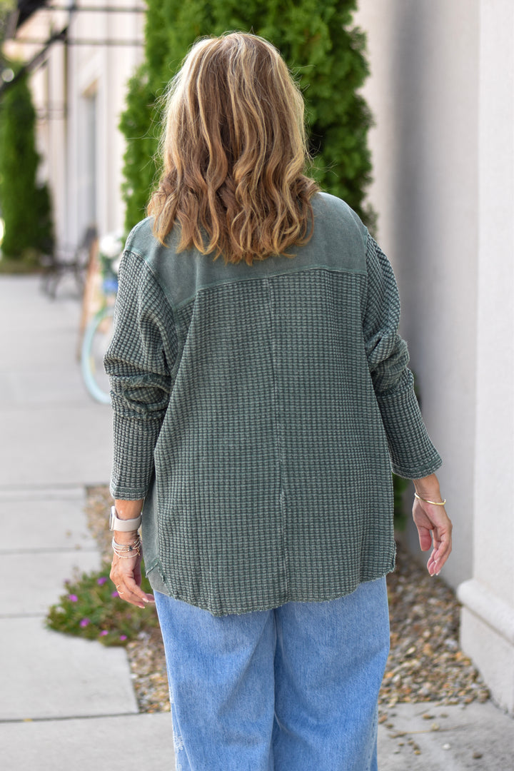 Easel's Soft Living Waffle Knit Top