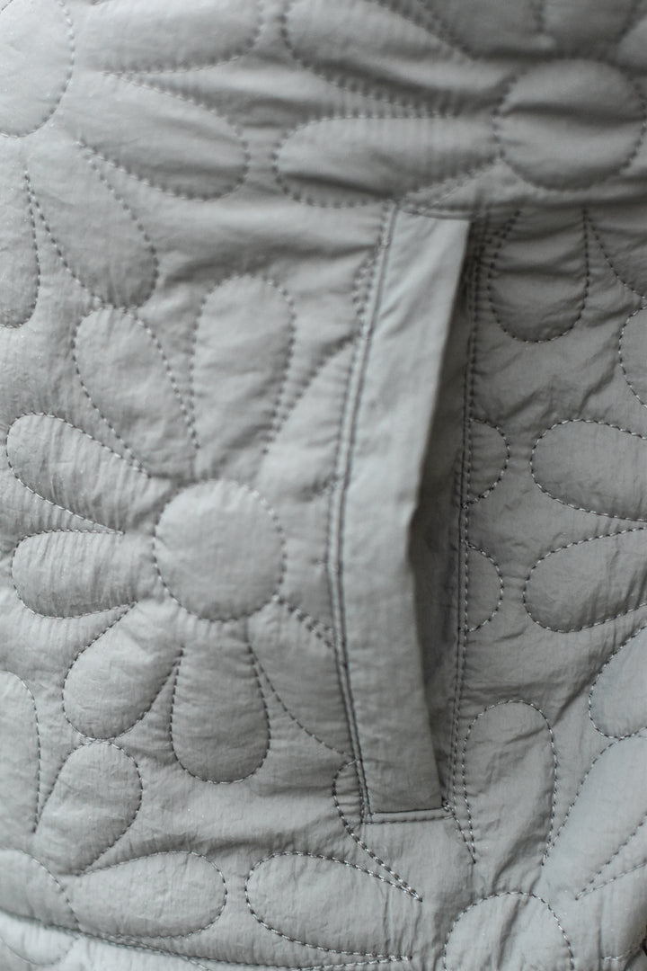 The Packable Floral Quilted Bomber Jacket