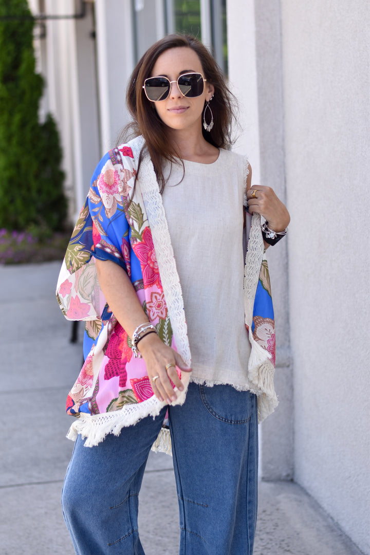 Umgee Wildflower Patchwork Kimono