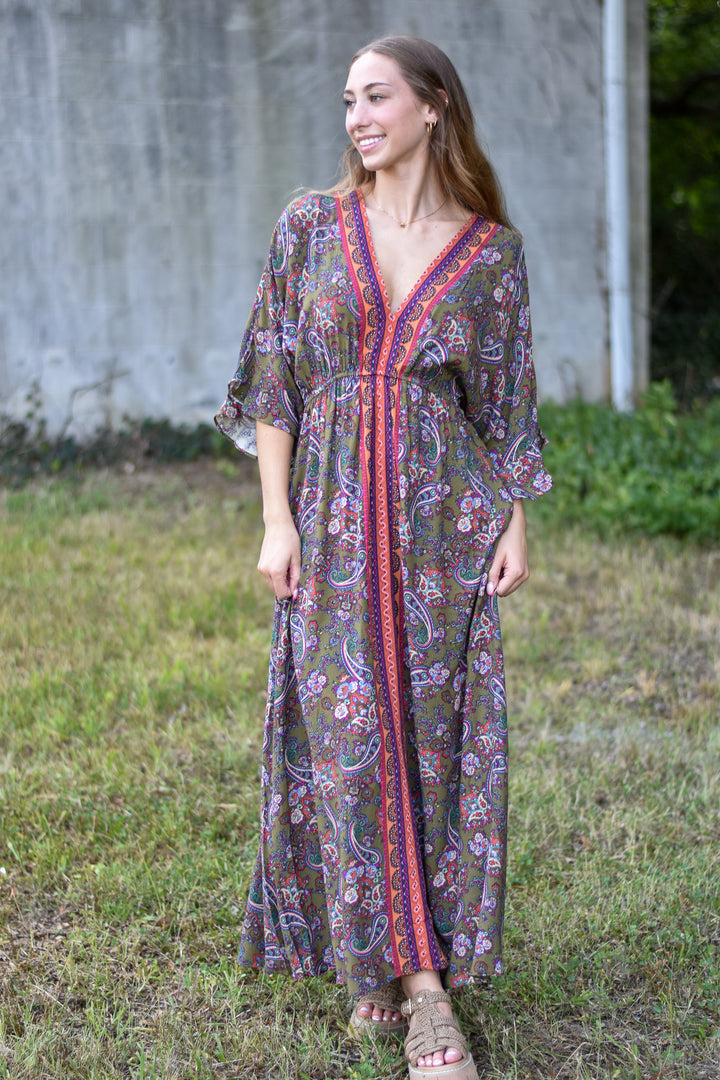 Serena Paisley Maxi Dress