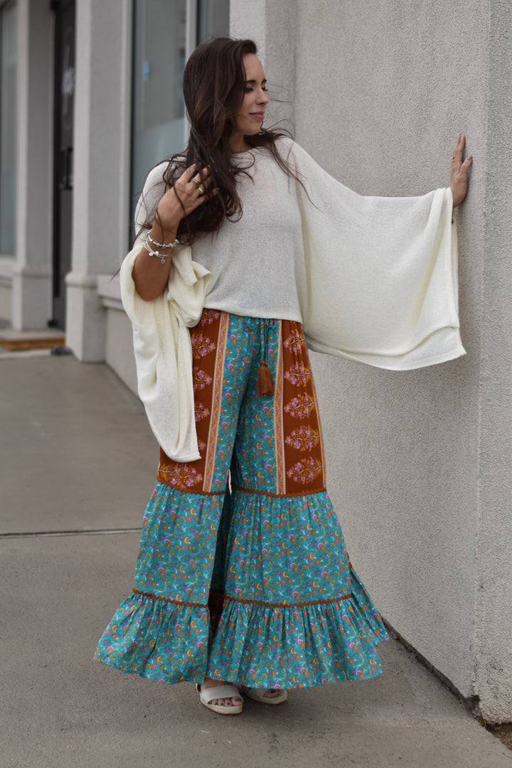 Easel Shiloh Boho Palazzo Pants