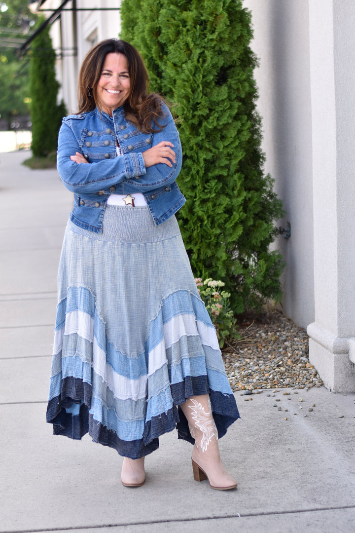 Oli & Hali Oliie Washed Tiered Skirt