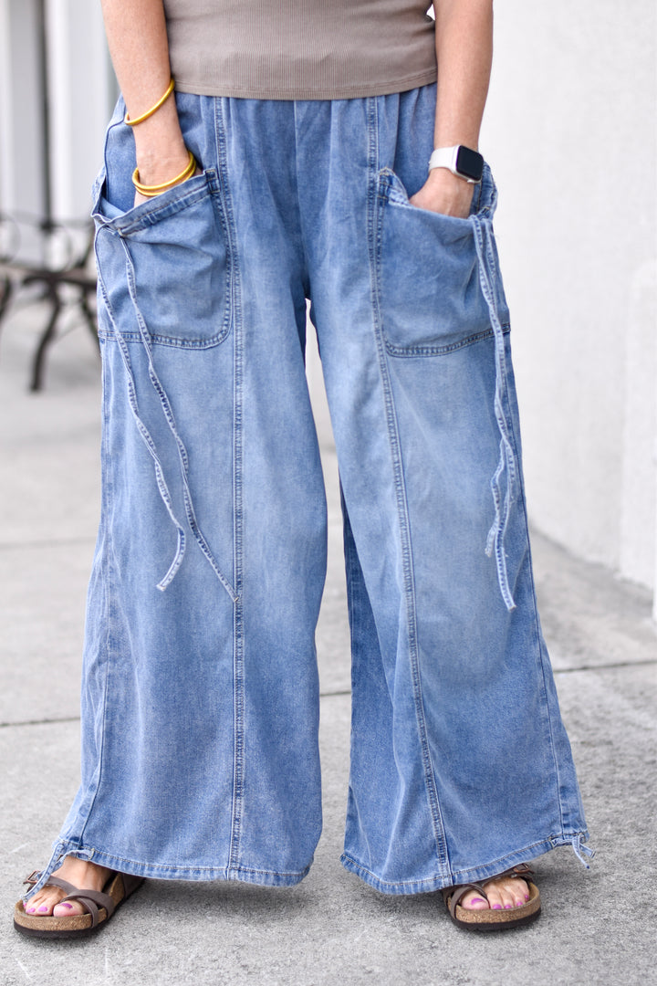 Easel's Horizon Drawstring Jeans