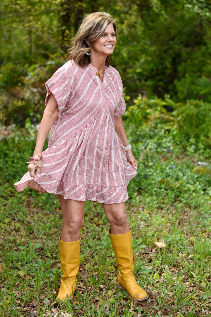 Free Spirit Dobby Mini Dress