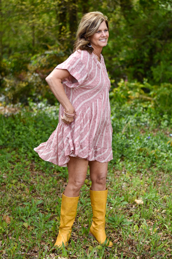 Free Spirit Dobby Mini Dress
